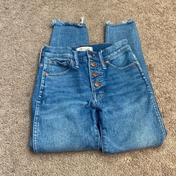 Madewell button fly raw hen jeans​ - Picture 4 of 6